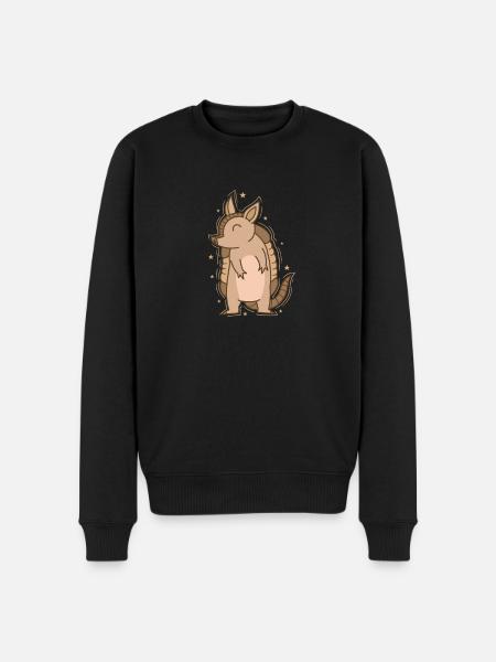 friendly armadillo - Men's Premium Organic Jumper - black