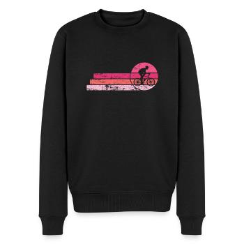 Entraînement de fitness à vélo - Pull Premium bio Homme - noir - Devant - Nico (187cm)