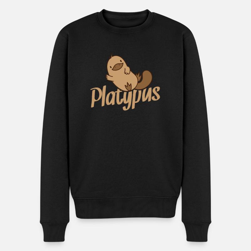 Platypus platypus beckons - Men's Premium Organic Jumper - black