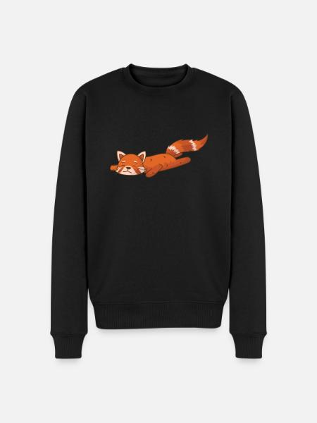 Red Panda Bear Cat Bamboo - Men's Premium Organic Jumper - black