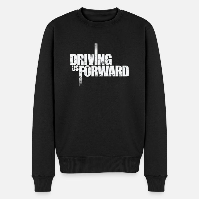 Driving Us Forward - Männer Premium Bio Pullover - Schwarz