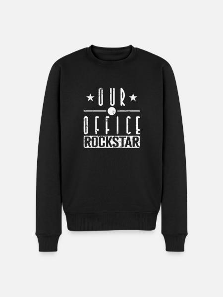 Our Office Rocker - Men's Premium Organic Jumper - black