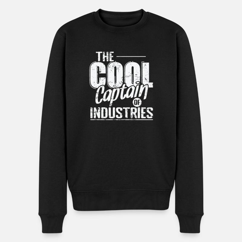 Le capitaine cool des industries - Pull Premium bio Homme - noir