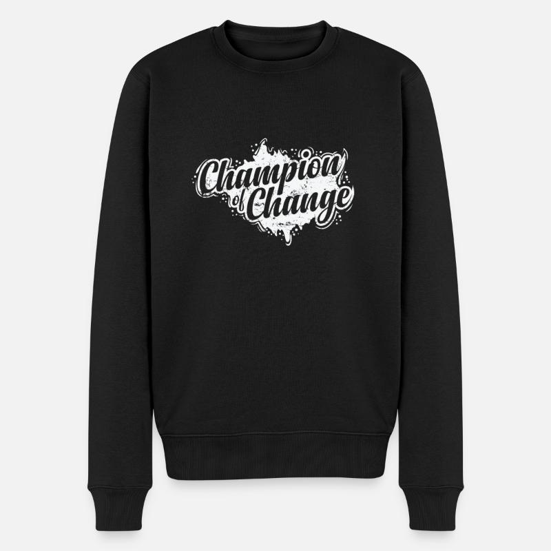 Champion du changement - Pull Premium bio Homme - noir