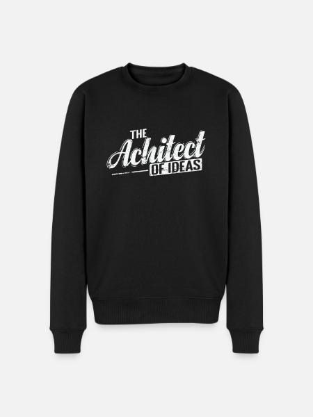 The Architect of Ideas - Men's Premium Organic Jumper - black