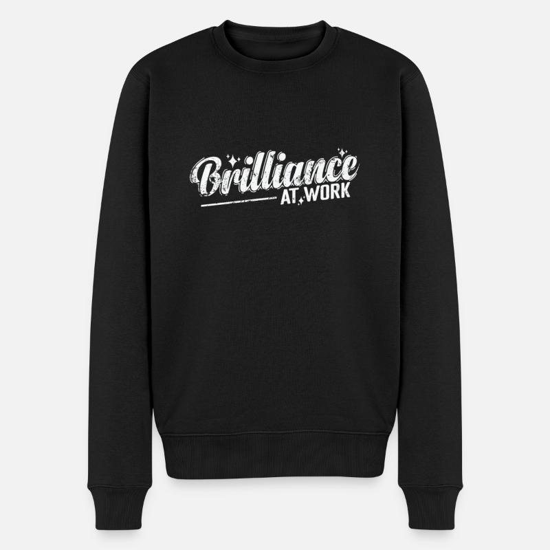 Brilliance at Work - Men's Premium Organic Jumper - black