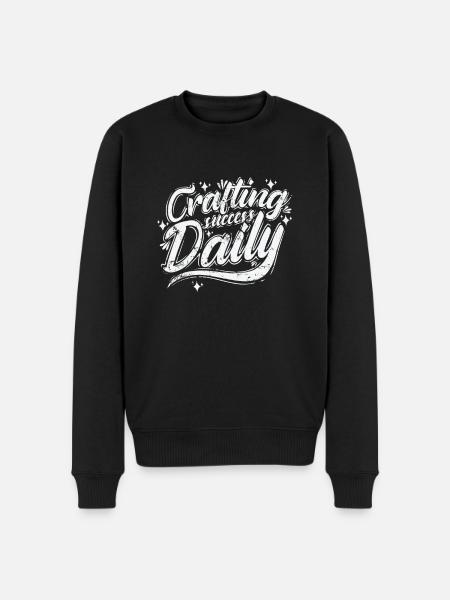 Crafting Success Daily - Men's Premium Organic Jumper - black