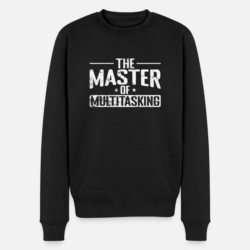 The Master of Multitasking - Männer Premium Bio Pullover - Schwarz