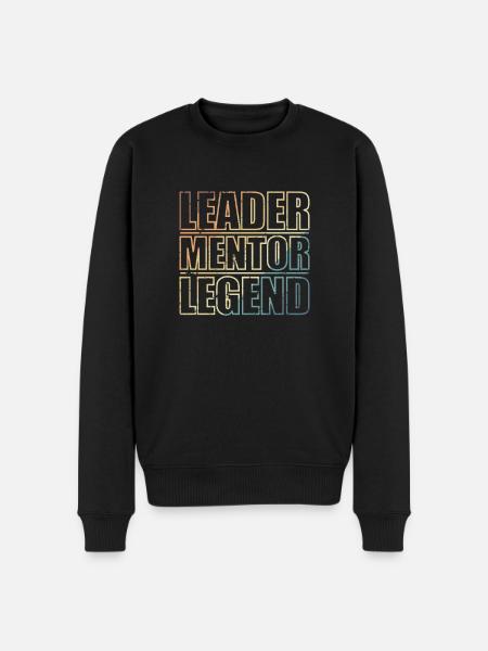 Leader, Mentor, Legend - Men's Premium Organic Jumper - black