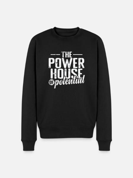 The Powerhouse of Potential - Men's Premium Organic Jumper - black