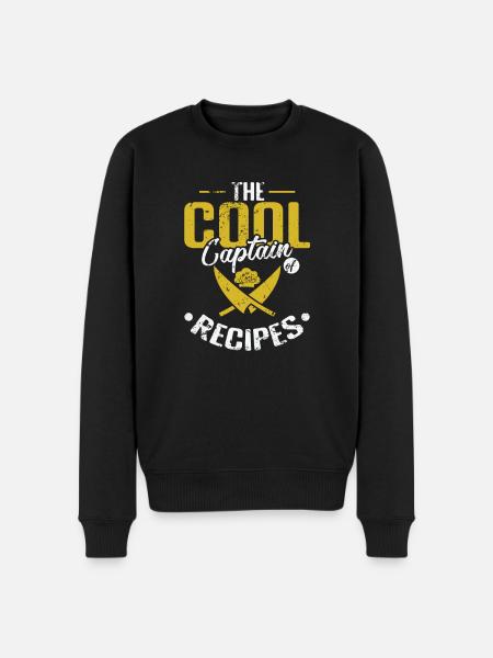 The Cool Captain of Recipes - Men's Premium Organic Jumper - black