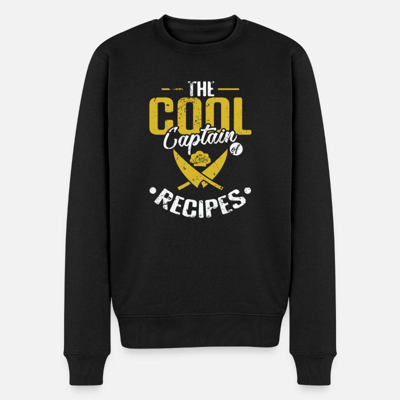 Le capitaine cool des recettes - Pull Premium bio Homme - noir
