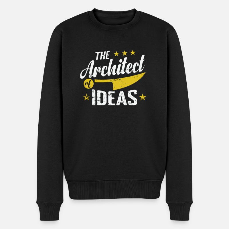 L’architecte des idées - Pull Premium bio Homme - noir