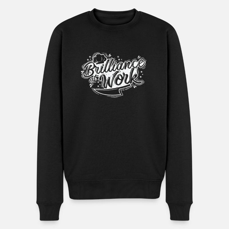 L’éclat au travail - Pull Premium bio Homme - noir