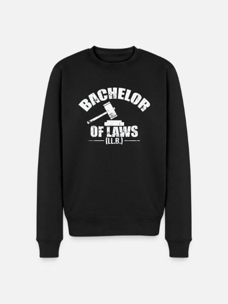 Bachelor of Laws Law - Men's Premium Organic Jumper - black