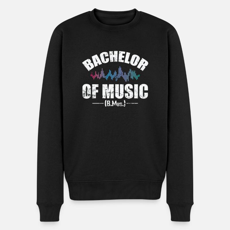 Baccalauréat en éducation musicale - Pull Premium bio Homme - noir