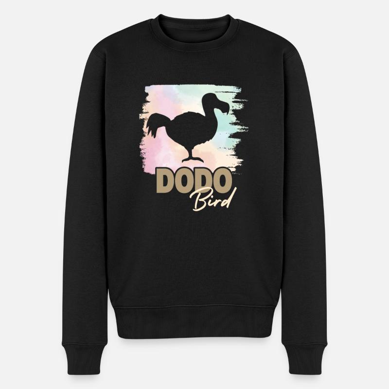 Dodo Bird - Männer Premium Bio Pullover - Schwarz
