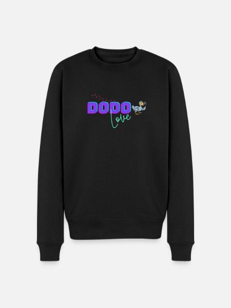 Dodo Love Vogel - Männer Premium Bio Pullover - Schwarz