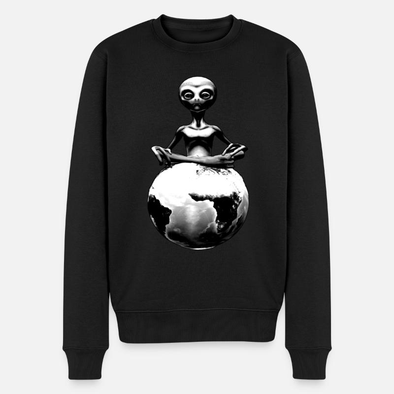 alien on the earth - Pull Premium bio Homme - noir