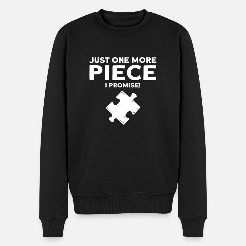 Puzzler Fans Motiv. Jigsaw Puzzle - Männer Premium Bio Pullover - Schwarz