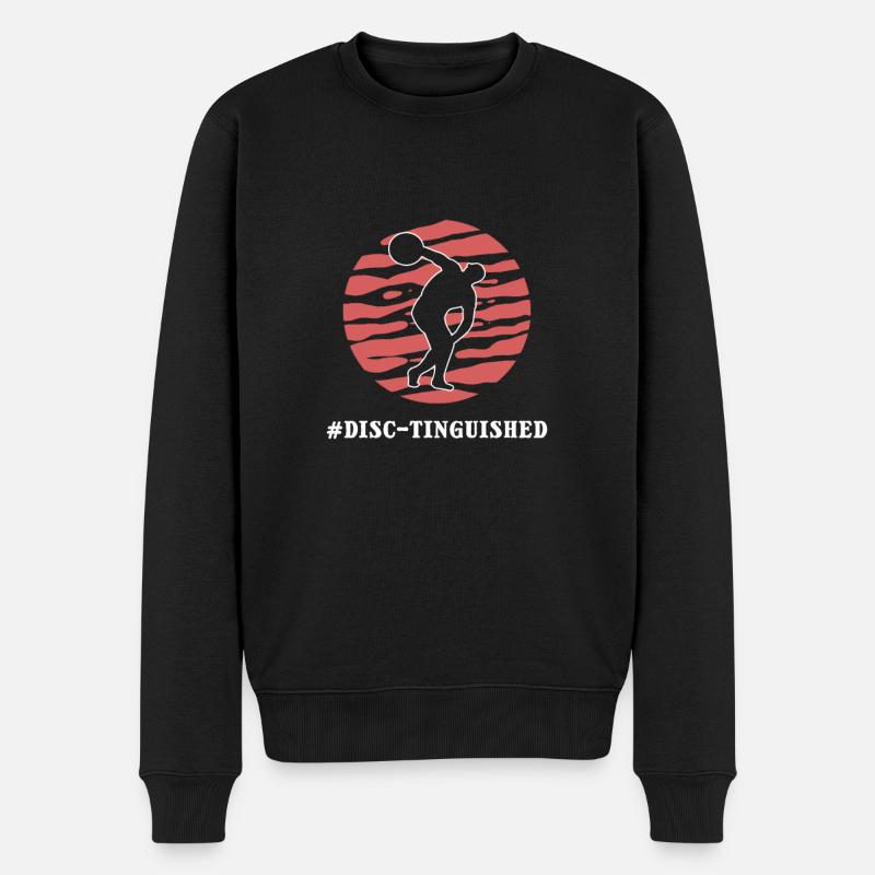 Diskuswerfer Mit Auszeichnung. Diskus-werfen - Männer Premium Bio Pullover - Schwarz