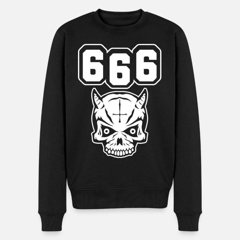 Devil 666 - Men's Premium Organic Jumper - black