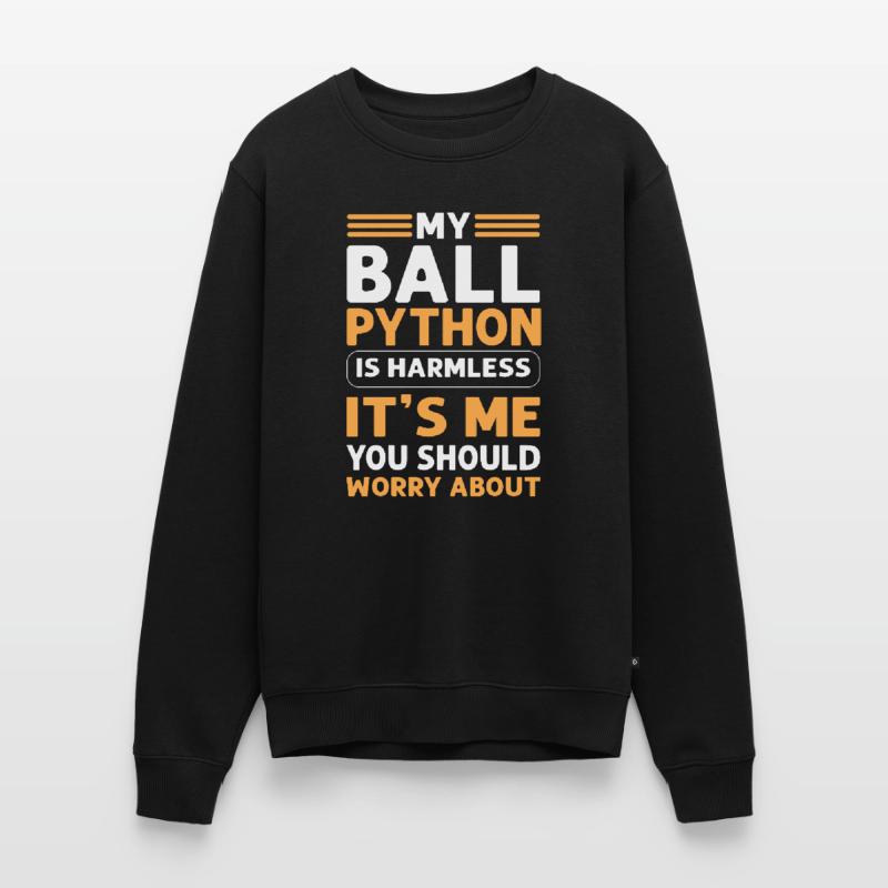 My ball python is harmless. Royal Python Men's Premium Organic Jumper
