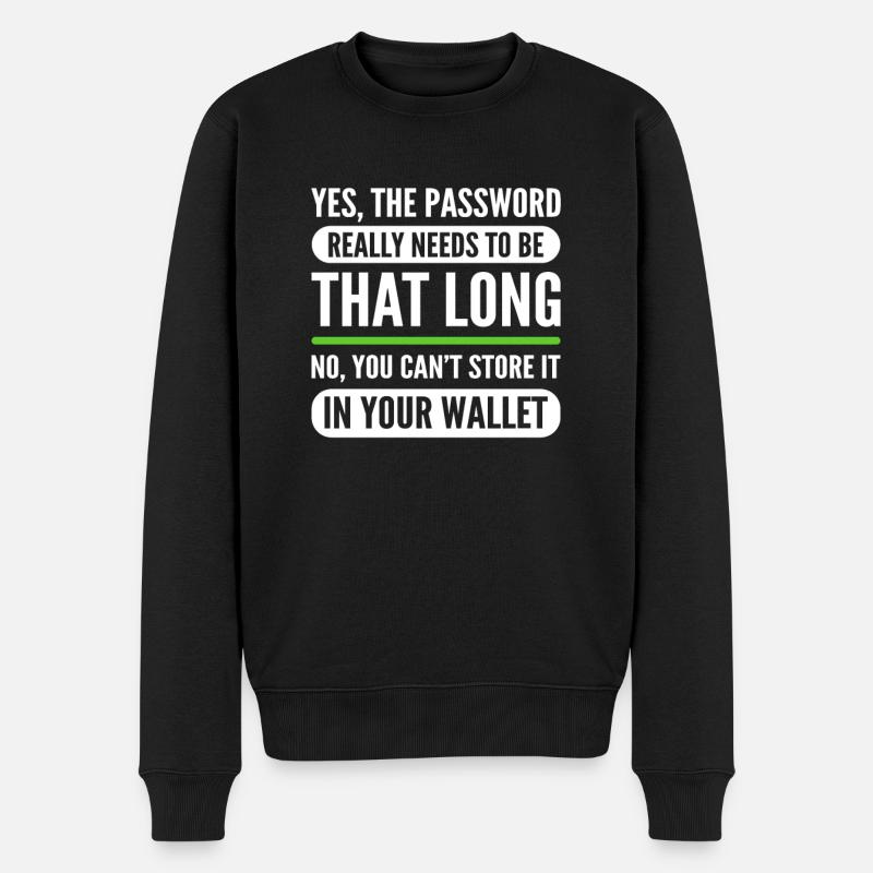 White Hat Hacker. Cyber-krieger. - Männer Premium Bio Pullover - Schwarz