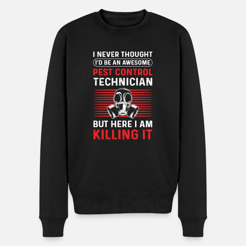 Techniker Für Schädlingsbekämpfung. - Männer Premium Bio Pullover - Schwarz