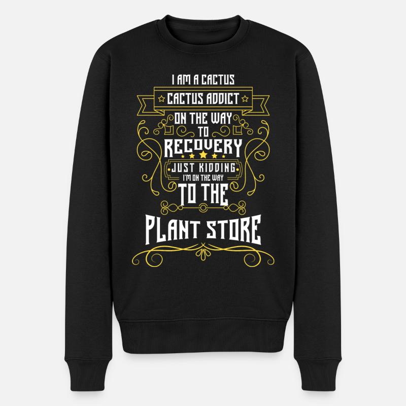 Cactus Épineux Flowerpot Vacances - Pull Premium bio Homme - noir