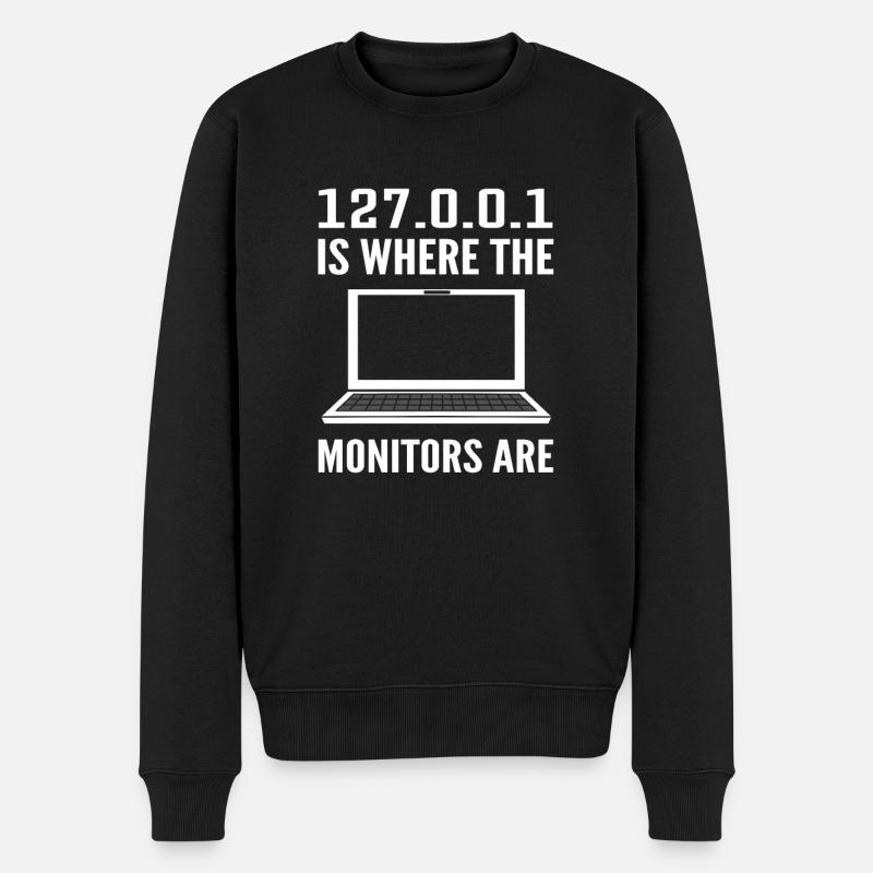 White Hat Hacker. Cyber-krieger. - Männer Premium Bio Pullover - Schwarz