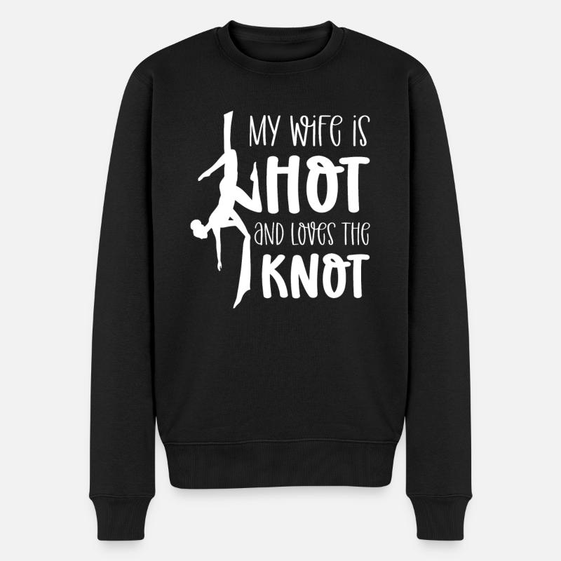 Ma femme est chaude - Pull Premium bio Homme - noir
