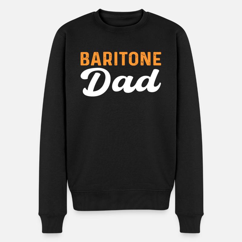 Bariton -Kader. Musikchor Musiker Theater - Männer Premium Bio Pullover - Schwarz