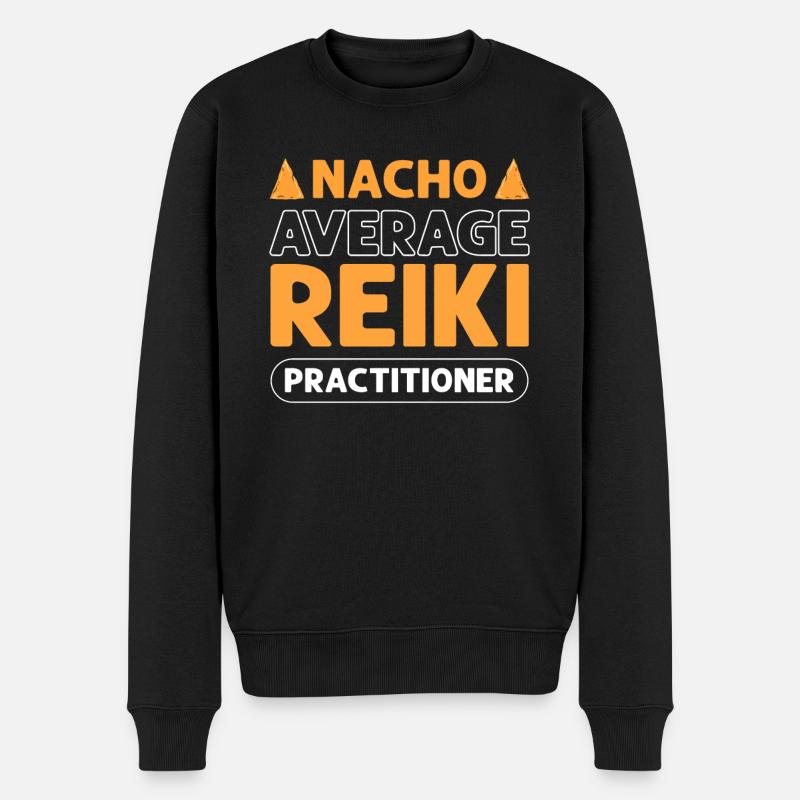 Nacho average Reiki practitioner. - Men's Premium Organic Jumper - black