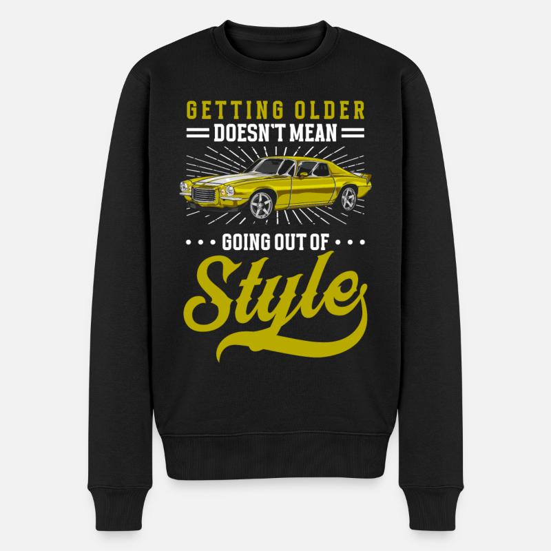 Oldtimer Mécatronique Technicien Ancien - Pull Premium bio Homme - noir