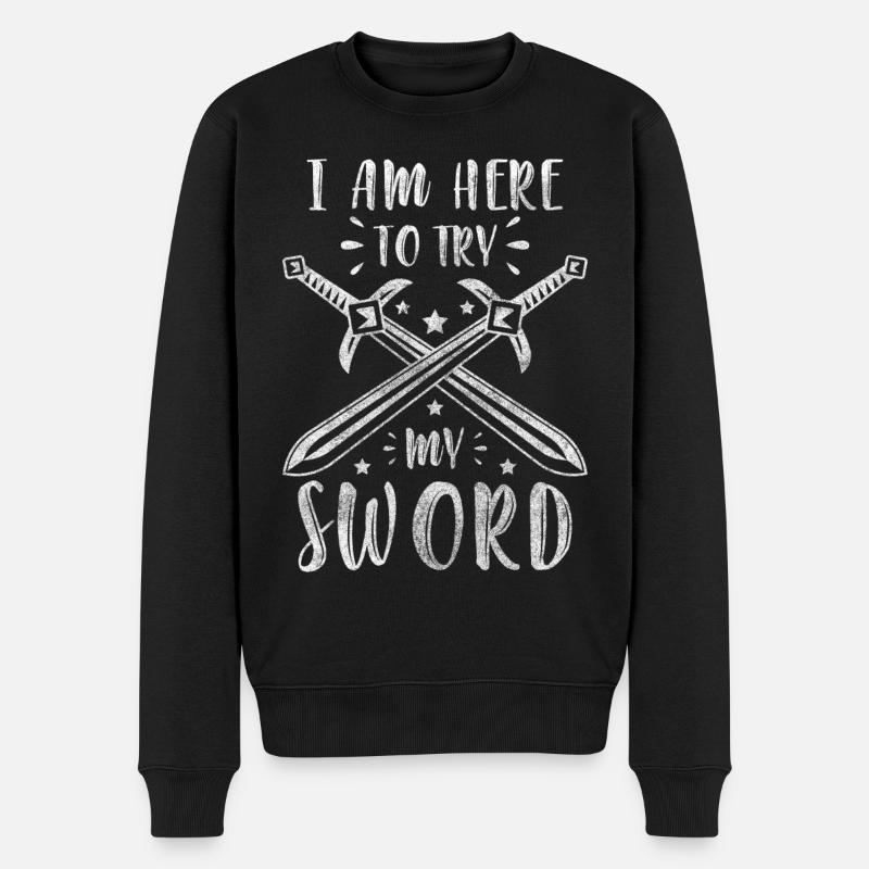 Épée Guerrier Samouraï Épées - Pull Premium bio Homme - noir