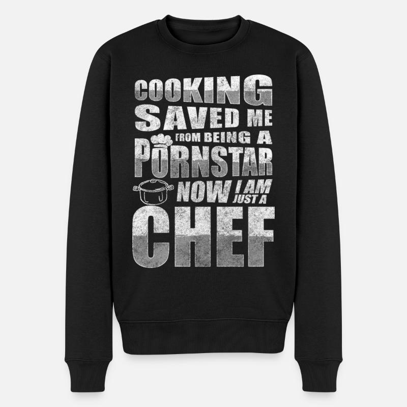 Cuisine Chef Restaurant Goût - Pull Premium bio Homme - noir