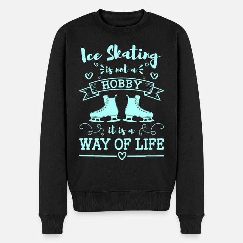 Eisläufer Eis Winter - Men's Premium Organic Jumper - black