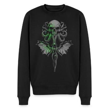 Fallen angel - Men's Premium Organic Jumper - black - Front - Nico (187cm)