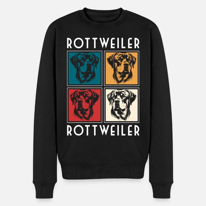 Rottweiler Danger Master - Pull Premium bio Homme - noir