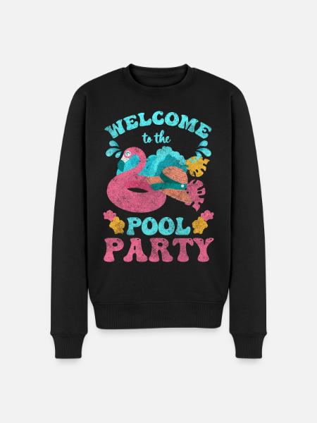 Pool Celebrations Recreation Alcohol - Men's Premium Organic Jumper - black