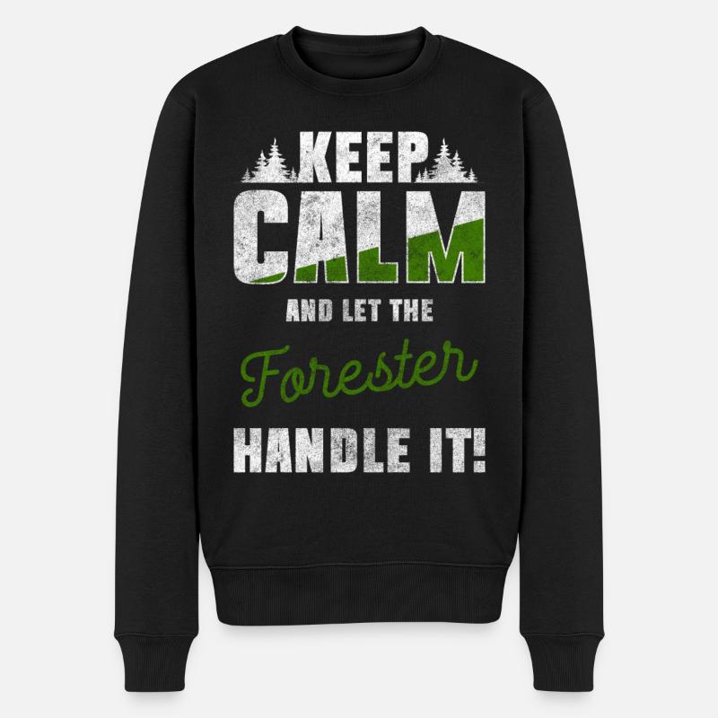 Förster Forst Jagd - Männer Premium Bio Pullover - Schwarz