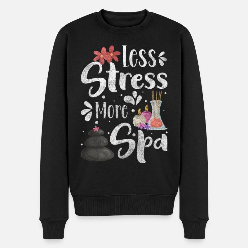 Spa Luxus - Männer Premium Bio Pullover - Schwarz