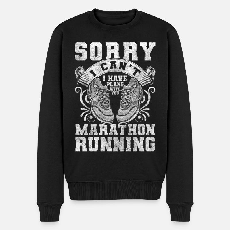 Runner Sprint Athlete Mindset - Men's Premium Organic Jumper - black