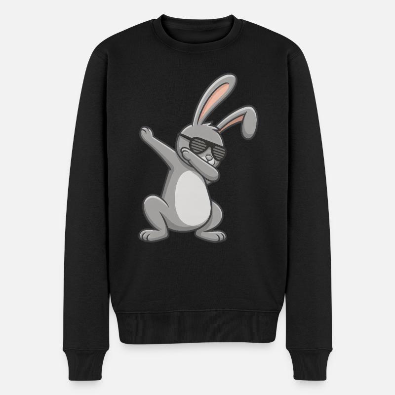Easter Bunny Dab Easter - Men's Premium Organic Jumper - black