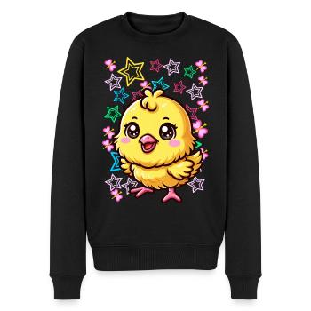 années 80 90s Chick Kids Enfant - Pull Premium bio Homme - noir - Devant - Nico (187cm)