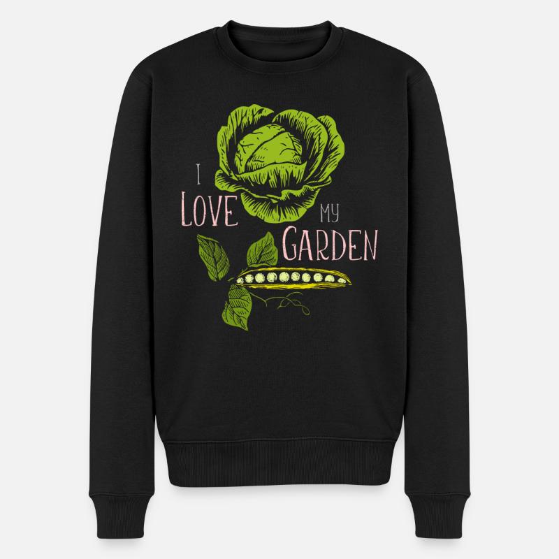 Vegetable garden - Men's Premium Organic Jumper - black