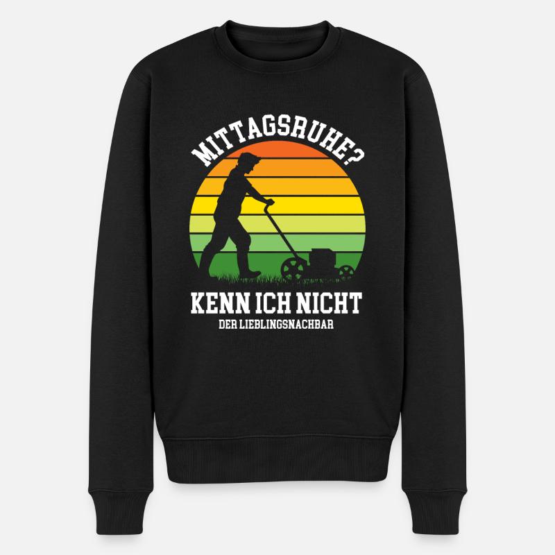 Lieblingsnachbar Nachbarn Gartenarbeit Gärtner - Männer Premium Bio Pullover - Schwarz