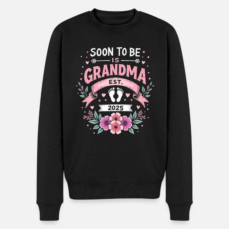 Bientôt grand-mère, bientôt grand-mère - Pull Premium bio Homme - noir