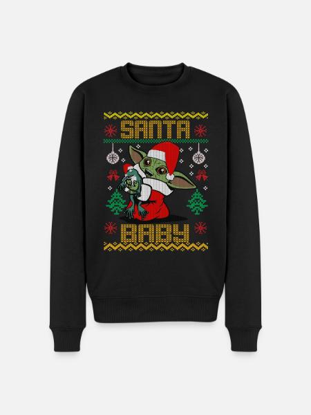 Bébé père noël - Pull Premium bio Homme - noir
